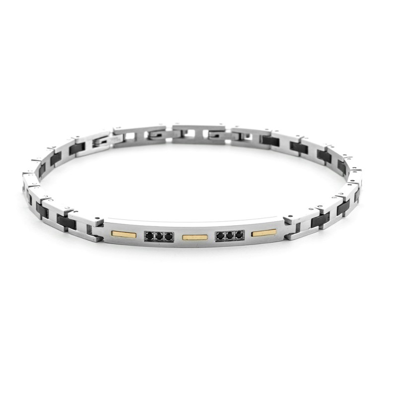 Bracciale Uomo 4US CESARE PACIOTTI Steel & Gold - 4UBR6931