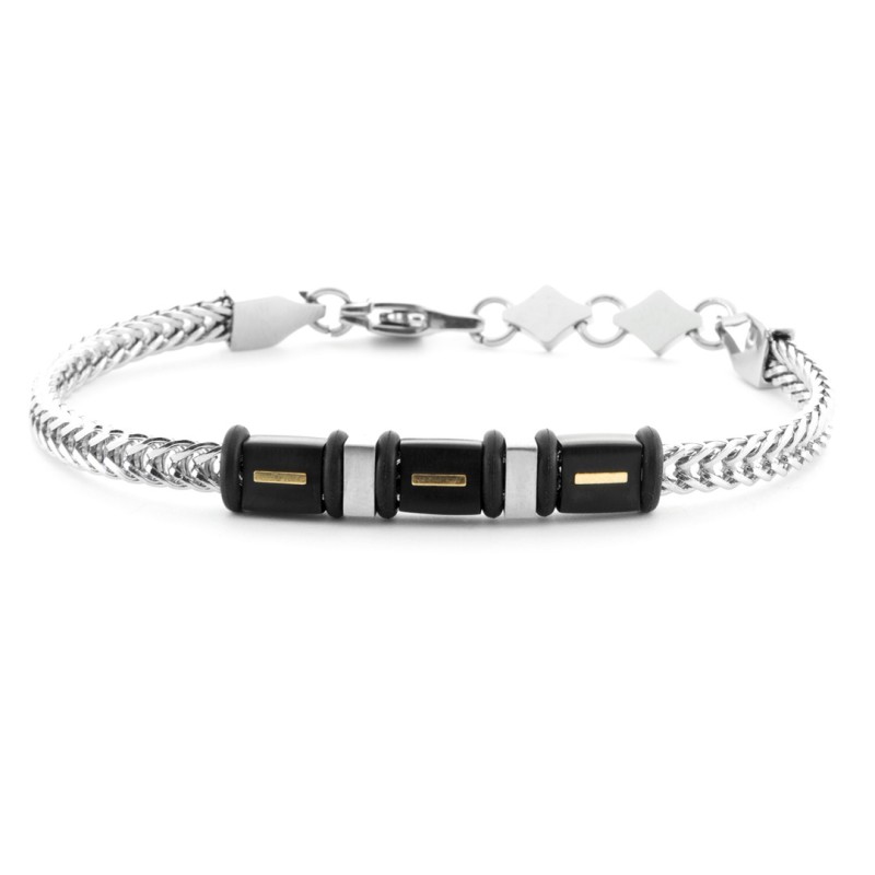 Bracciale Uomo 4US CESARE PACIOTTI Steel & Gold - 4UBR6942