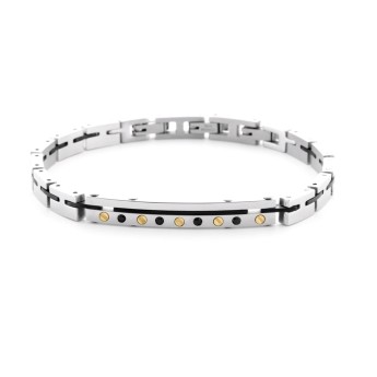 Bracciale Uomo 4US CESARE PACIOTTI Steel & Gold - 4UBR6948