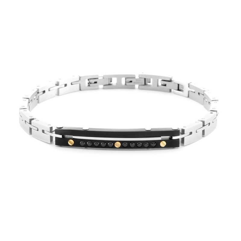 Bracciale Uomo 4US CESARE PACIOTTI Steel & Gold - 4UBR6949