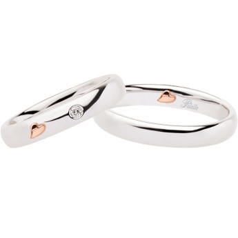 Coppia Fedi POLELLO Amore - 2835DBR - 2835UBR