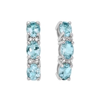 Orecchini Donna MILUNA Acquamarina - ERD3003