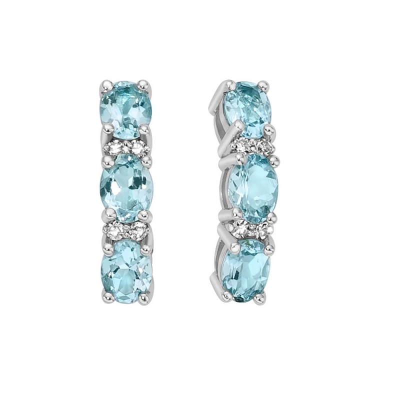 Orecchini Donna MILUNA Acquamarina - ERD3003