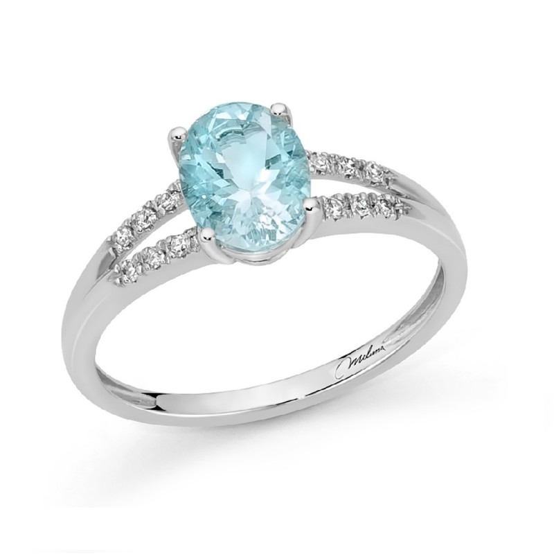 Anello Donna MILUNA Acquamarina - LID3921