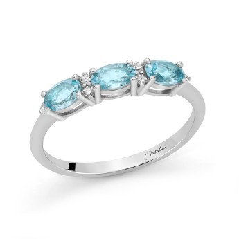 Anello Donna MILUNA Acquamarina - LID3926