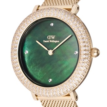 Orologio Donna DANIEL WELLINGTON Crystalline Bezel Evergold Green - DW00100824