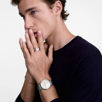 Orologio Uomo DANIEL WELLINGTON Classic Day Display Sterling Champagne - DW00100828