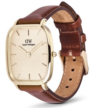 Orologio Uomo DANIEL WELLINGTON Marlon St Mawes Linen Gold - DW00100839