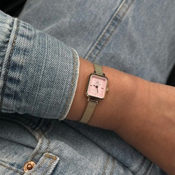 Orologio Donna DANIEL WELLINGTON Quadro Mini Evergold Blush - DW00100655