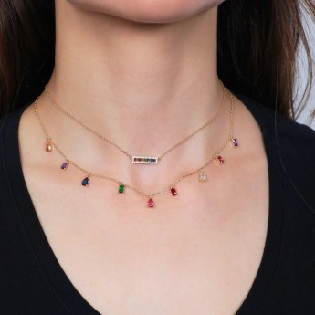 Collana Donna AMEN Rainbow - CLRAGMZ