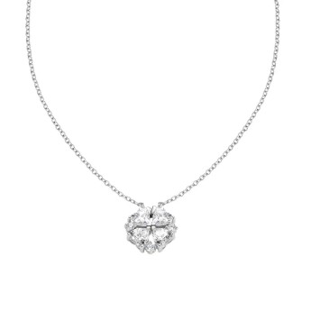 Collana Donna AMEN Quadricuore - CLPMHBB