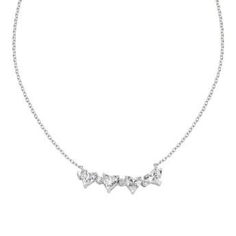 Collana Donna AMEN Quadricuore - CLPMHBB
