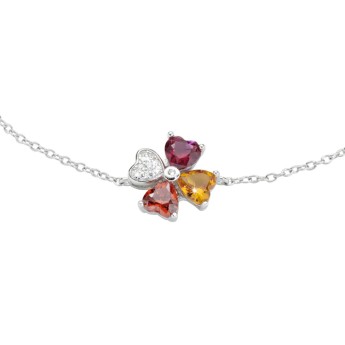 Bracciale Donna AMEN Quadricuore - BRQUBMAR