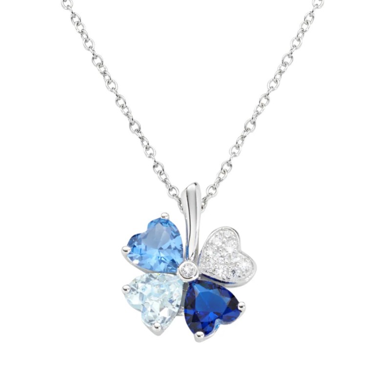 Collana Donna AMEN Quadricuore - CLPQUBMBL