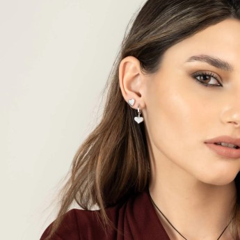Orecchini Donna AMEN Cuori - ORCULIB1