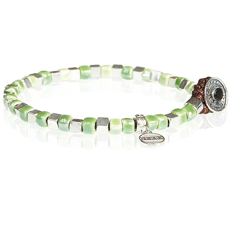 Bracciale Uomo GERBA Silver Ceramic - CS05