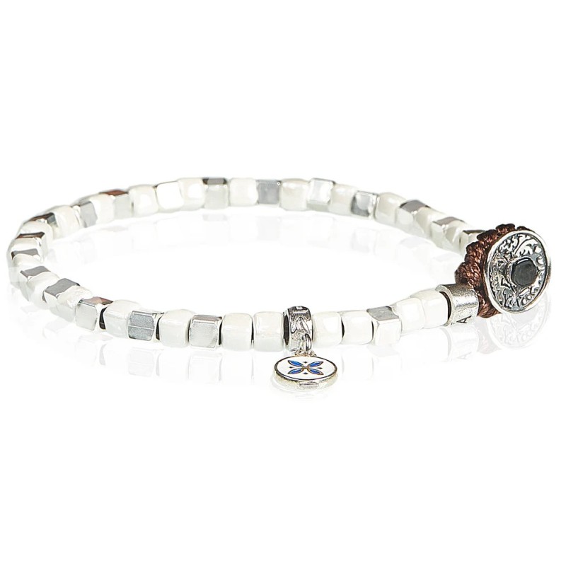 Bracciale Uomo GERBA Silver Ceramic - CS06