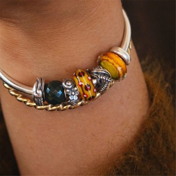 Beads TROLLBEADS Chiocciole tra i Fiori - TAGBE-10288