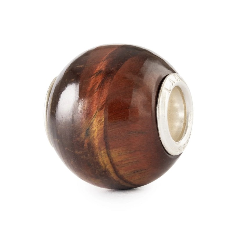 Beads TROLLBEADS Occhio di Tigre Rosso Rotondo - TSTBE-00044