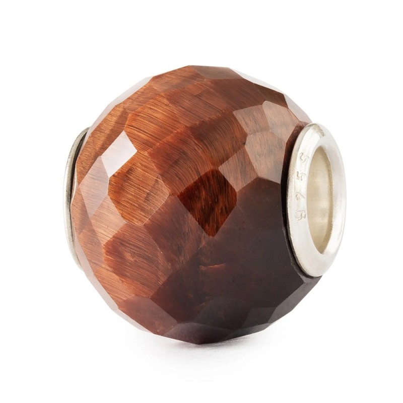 Beads TROLLBEADS Occhio di Tigre Rosso Rotondo Sfaccettato - TSTBE-00045