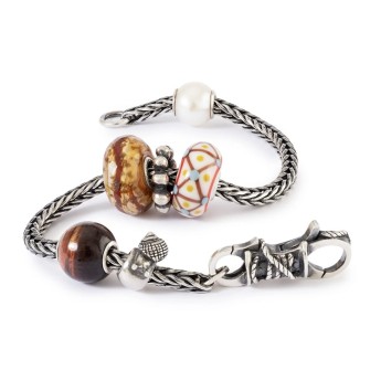 Beads TROLLBEADS Occhio di Tigre Rosso Rotondo - TSTBE-00044