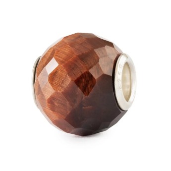 Beads TROLLBEADS Occhio di Tigre Rosso Rotondo Sfaccettato - TSTBE-00045