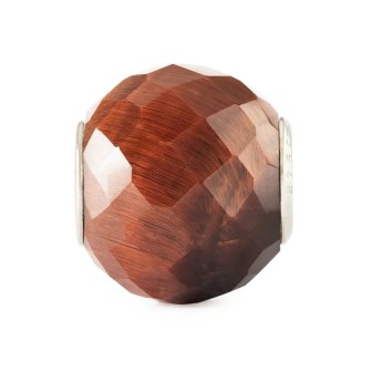 Beads TROLLBEADS Occhio di Tigre Rosso Rotondo Sfaccettato - TSTBE-00045