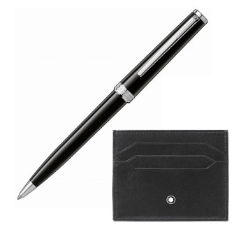 Set Penna a Sfera e Custodia Portacarte MONTBLANC Pix e Meisterstück - 137793