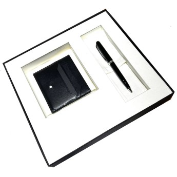 Set Penna a Sfera e Custodia Portacarte MONTBLANC Pix e Meisterstück - 137793