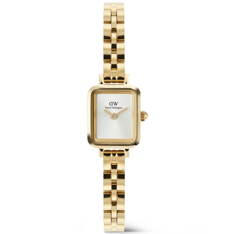 Orologio Donna DANIEL WELLINGTON Quadro Mini Arch 3-link White Sunray Gold - DW00100850