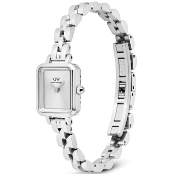 Orologio Donna DANIEL WELLINGTON Quadro Mini Arch 3-link White Sunray Silver - DW00100844