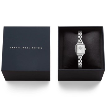 Orologio Donna DANIEL WELLINGTON Quadro Mini Arch 3-link White Sunray Silver - DW00100844