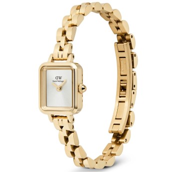 Orologio Donna DANIEL WELLINGTON Quadro Mini Arch 3-link White Sunray Gold - DW00100850