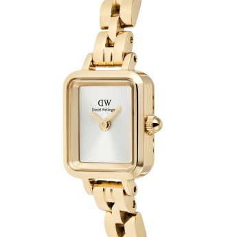 Orologio Donna DANIEL WELLINGTON Quadro Mini Arch 3-link White Sunray Gold - DW00100850