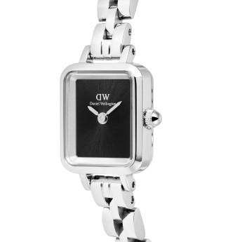 Orologio Donna DANIEL WELLINGTON Quadro Mini Arch 3-link Onyx Sunray Silver - DW00100845