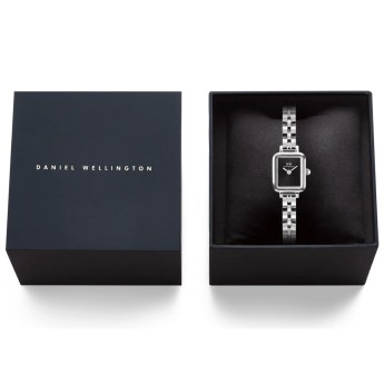 Orologio Donna DANIEL WELLINGTON Quadro Mini Arch 3-link Onyx Sunray Silver - DW00100845