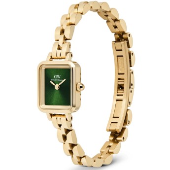 Orologio Donna DANIEL WELLINGTON Quadro Mini Arch 3-link Emerald Sunray Gold - DW00100852