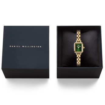 Orologio Donna DANIEL WELLINGTON Quadro Mini Arch 3-link Emerald Sunray Gold - DW00100852