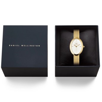 Orologio Donna DANIEL WELLINGTON Juliette Braided Mesh White Sunray Gold - DW00100882