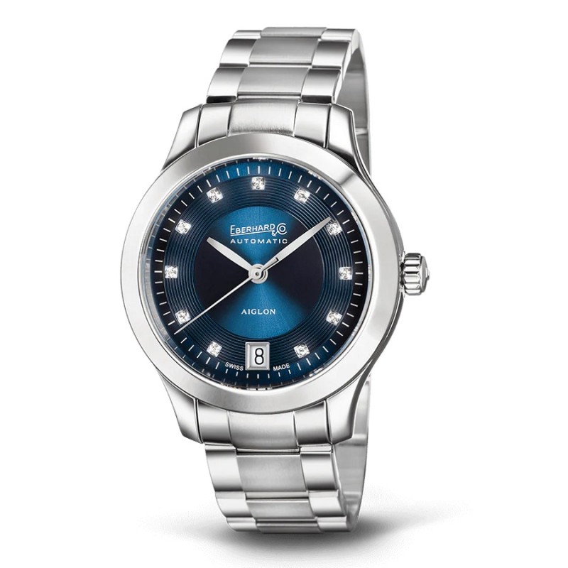 Orologio Donna EBERHARD Aiglon Dame - Quadrante Blu con Diamanti - 41035.5/S CA QB-BLU