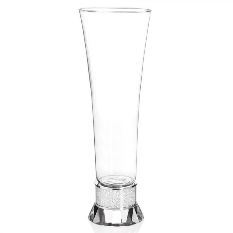 Vaso Ottaviani 800261 in cristallo altezza 39 cm