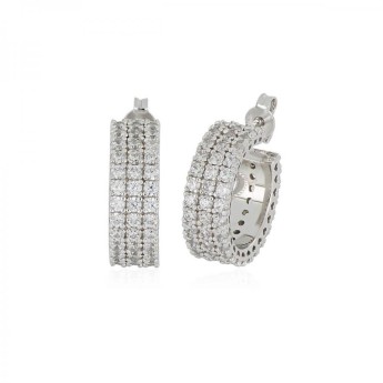 Orecchini Donna Artlinea ZOR1266-LB in argento 925 con zirconi bianchi