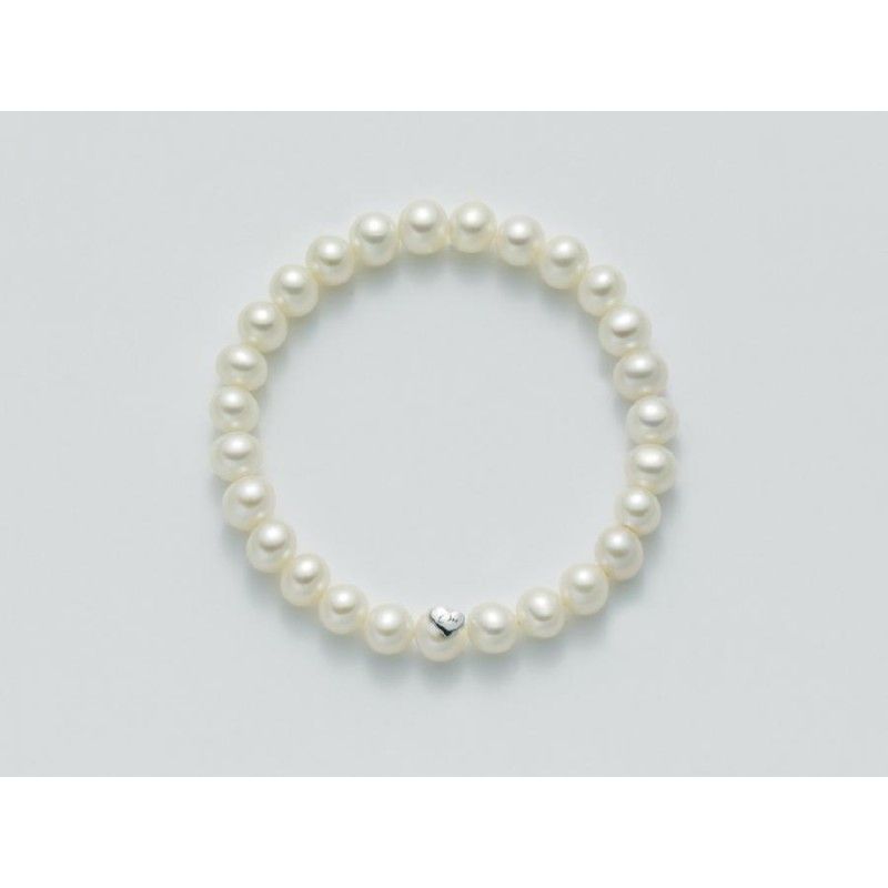Bracciale Donna Miluna PBR1666 - Bracciale perle bianche coltivate di acqua dolce 6,5-7 mm