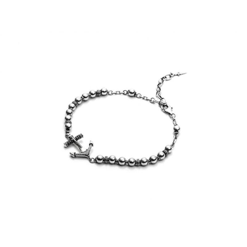 Bracciale Uomo Cesare Paciotti – Bracciale in argento 925  rodiato collezione Yachtsman – JPBR1518V