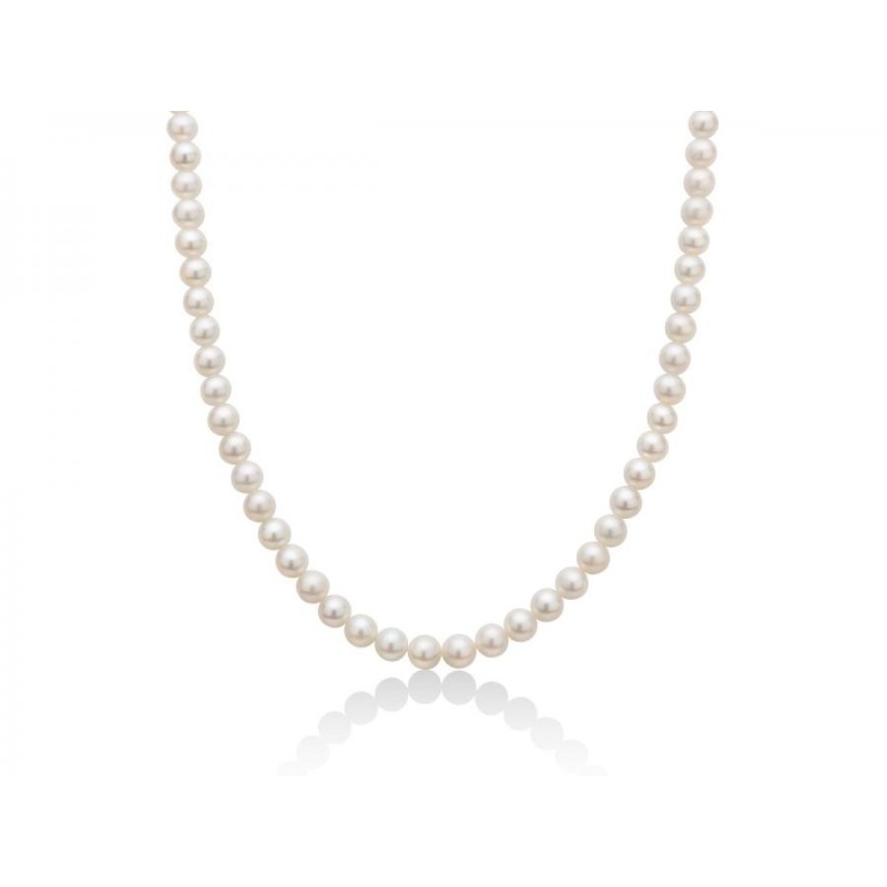 Collana Donna Miluna PCL4199 - Collana donna perle bianche coltivate e chiusura in oro bianco