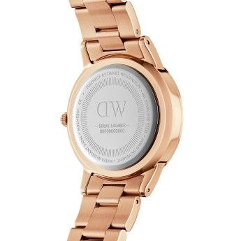 Orologio Uomo Daniel Wellington DW00100209 - Orologio solo tempo acciaio rosè collezione Iconic Link 36 mm