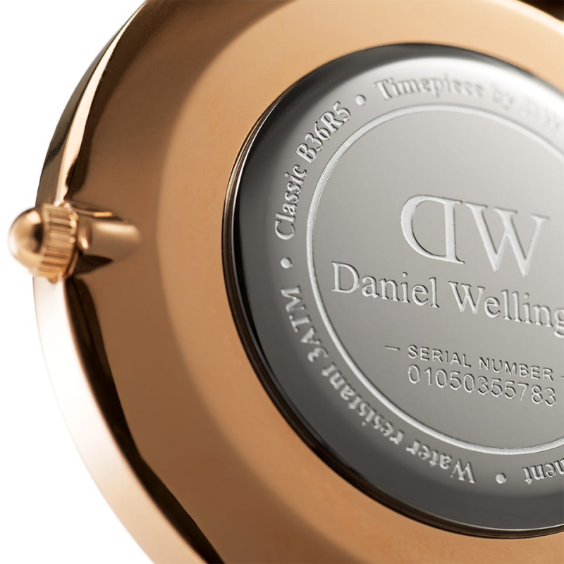 Orologio Uomo Daniel Wellington DW00100136 solo tempo movimento al quarzo collezione Classic St Mawes 36 mm