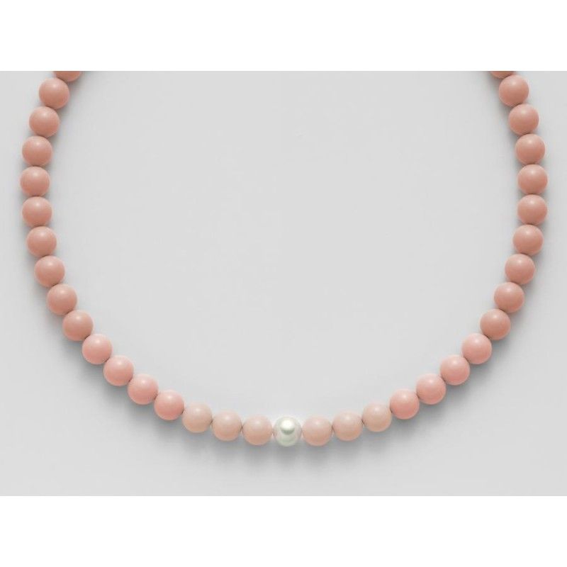 Collana Donna Miluna PCL5450 - Collana corallo rosa e perla bianca coltivata collezione Terra e Mare