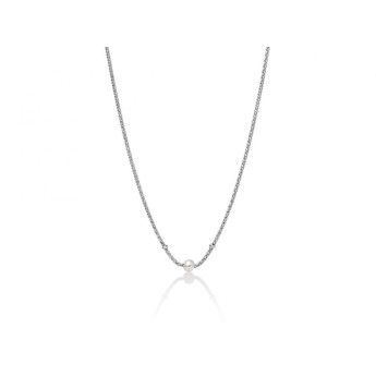 Collana Donna Miluna PCL5797 in argento 925 rodiato con perla bianca coltivata 7,5-8 mm collezione Miss Italia