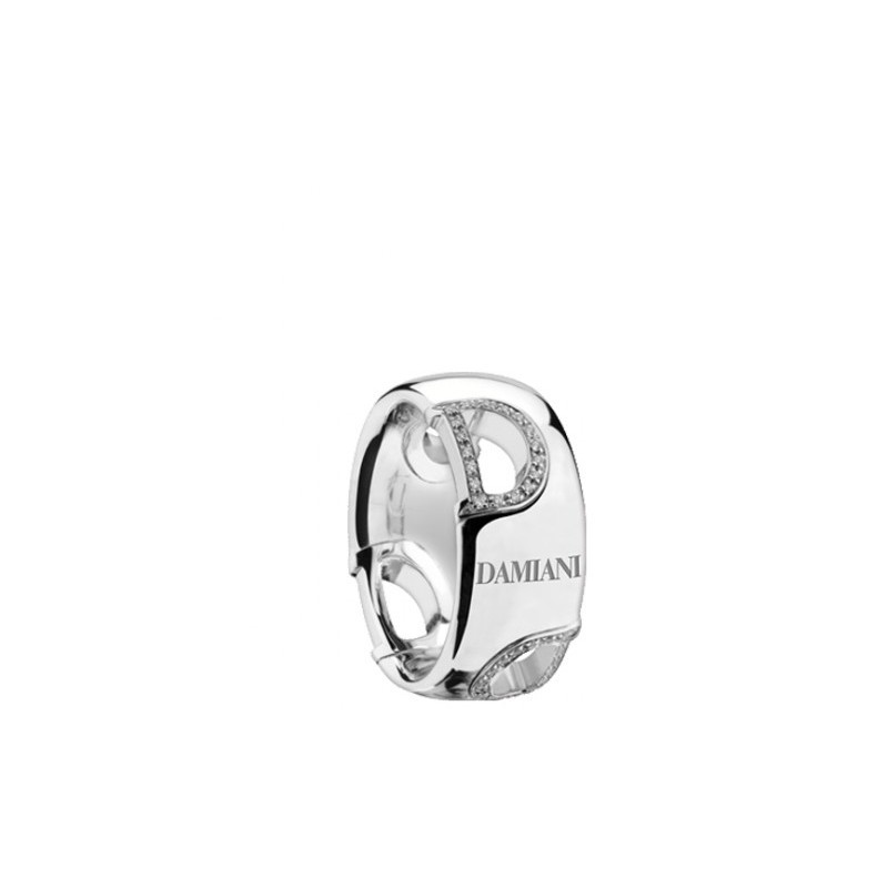 Anello Donna Damiani 20045903 in oro bianco 750 e diamanti taglio brillante 0,20 ct collezione D-Icon3